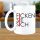 FUNNYWORDS® Rote Streifen Serie FICKEN SIE SICH Kaffeebecher