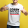 Funnywords® Rote Streifen Design SORRY HABE NICHT ZUGEHÖRT T-Shirt  S-3XL