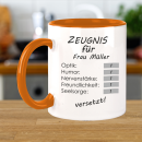 Zeugnis Tasse für Lehrer Abschluss Geschenk