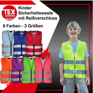 Warnweste Kind Personalisiert, Warnweste Mit Aufdruck, Bedruckte Warnweste  Kinder 