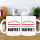 FUNNYWORDS® Rote Streifen Serie Scheiss auf Küsschen - KAFFEE Kaffeebecher