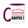 FUNNYWORDS® Rote Streifen Serie Scheiss auf Küsschen - KAFFEE Kaffeebecher Violett