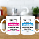 FUNNYWORDS® Heute mach ich Homeoffice lustige Tasse...