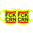 FUNNYWORDS® FCK Corona FUN Tasse Kaffeebecher