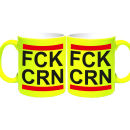 FUNNYWORDS® FCK Corona FUN Tasse Kaffeebecher