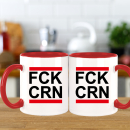 FUNNYWORDS® FCK Corona FUN Tasse Kaffeebecher