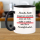 FUNNYWORDS&reg; Rote Streifen Serie Spruch Tassse mit Verwirrung ;-)  - lustiger Kaffeebecher Tasse