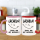 FUNNYWORDS® Lächeln - Ja, so ist besser Keep Smiling Kaffeebecher