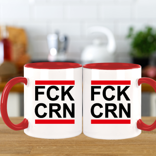 FUNNYWORDS® FCK Fuc.. Tasse mit Wunschtext FUN Tasse Kaffeebecher