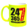 Neongelbe Ehrenamt 24 - 7 - 365 Tasse FW2503  inkl. Wunschtext Feuerwehr , Einsatzkräfte