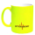 Neongelbe Rettungsdienst Kaffeetasse mit Wunschnamen Tasse 