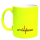 Neongelbe Rettungsdienst Kaffeetasse mit Wunschnamen Tasse