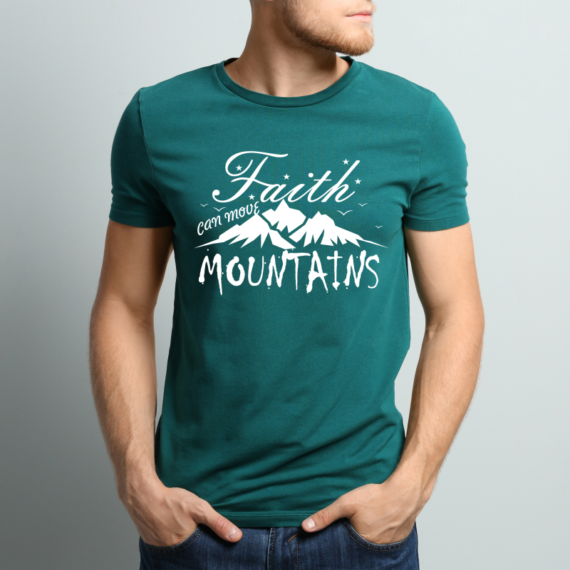 Faith can move Mountains TShirt MEN, 14,90