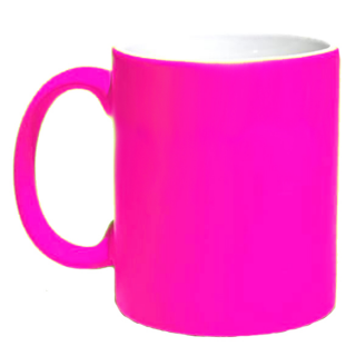Neon Kaffeetasse Neonpink