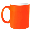 Neon Kaffeetasse Gelb, pink, grün, orange Neonorange