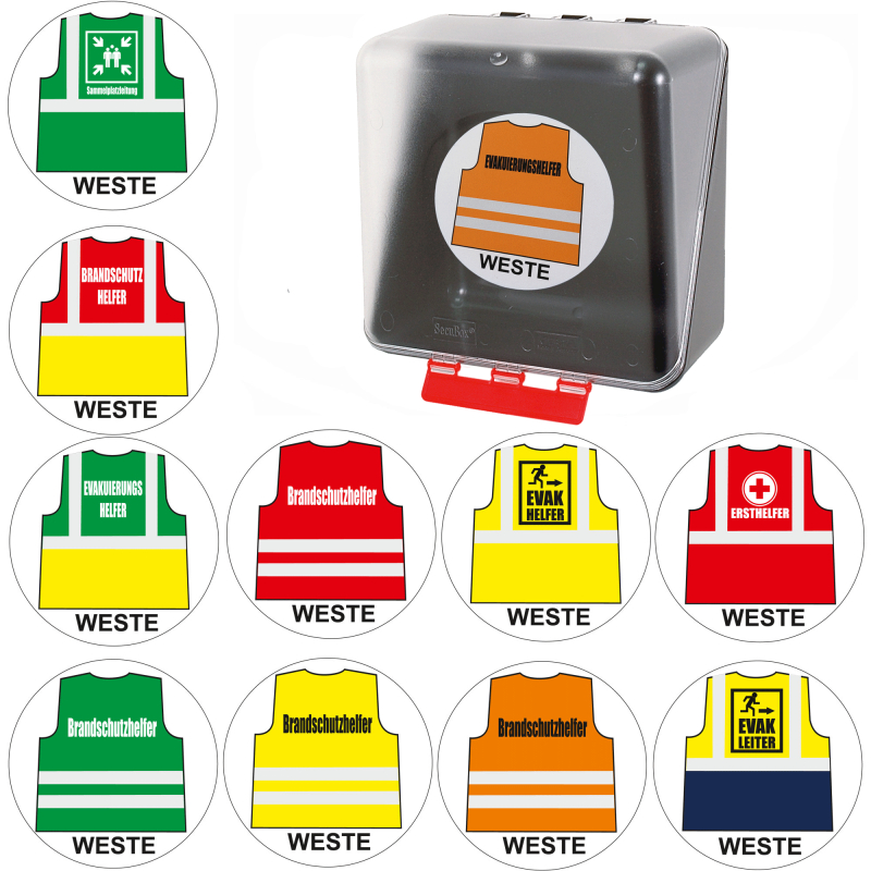 Aufbewahrungsbox Midi transparent für bis zu 5 Warnwesten, 39,90