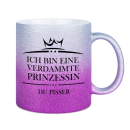 Glitzertasse Ich bin eine Prinzessin Kaffeebecher aus...