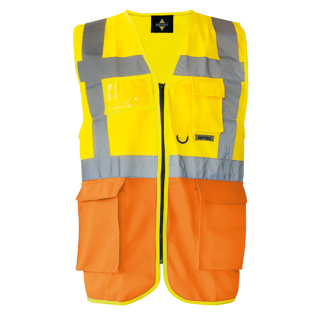 Korntex® Executive Weste Gelb/orange EN ISO 20471:2013 in 8 Größen