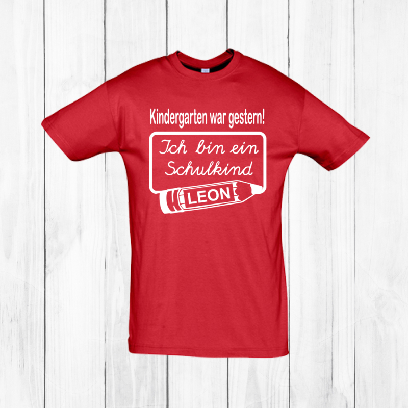 Funnywords Ich bin ein Schulkind Kinder Shirt Einschulung, 14,90