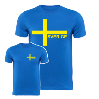 T-Shirt Schweden Sweden Sverige Stockholm Carl XVI Krone Kult Fan Shirt