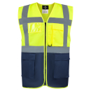 Korntex® Executive Weste Gelb/navy EN ISO 20471:2013...