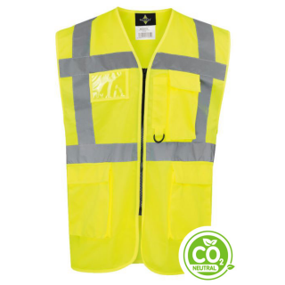 Korntex® Comfort Executive Weste HAMBURG Neon-Gelb EN ISO 20471:2013 in  8 Größen