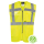 Korntex® Comfort Executive Weste HAMBURG Neon-Gelb EN ISO 20471:2013 in  6 Größen