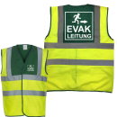 EVAK Leitung Piktogramm Warnweste grün/gelb mit vielen Taschen S-3XL "EVAK22 Linie"