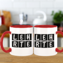 LEHRTE Kaffeebecher Retro Style