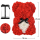 25 cm Rosen-bär Rot-weiß - Über 250 Blumen auf jedem Teddybär - Geschenke für Frauen Geschenke für Mutter, Jubiläen, Geburtstage, Brautduschen, Valentinstag, Mutter