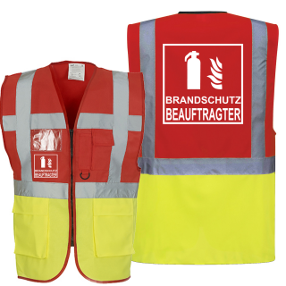 ✓ Warnweste - Brandschutz, orange