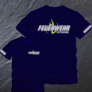 Feuerwehr Flammen T-Shirt FW2505 beidseitig Wunschstadt +  Wunschname