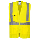 Portwest Warnschutz-Executiv-Weste mit großen Taschen S-4XL