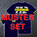 MUSTER-Set Feuerwehr T-Shirt FW1500 / FW1900 / FW1800