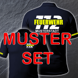 MUSTER-Set Feuerwehr Poloshirt FW1500 / FW1900 / FW1800