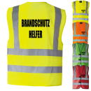 Brandschutzhelfer  Doppelzeilig Warnweste 2+2 in 8...