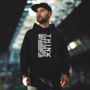 Think D!ff3r3nt Hoodie Deep Black mit Leuchtschrift...