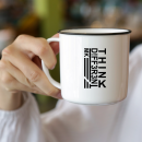 Think D!ff3r3nt Emaille Tasse