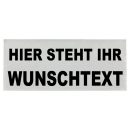 Reflex Brustschild Namensschild silber matt 15x5 cm mit...