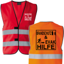 BRANDSCHUTZ & EVAK HILFE Piktogramm Warnweste S-5XL...