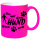 FUNNYWORDS® Team Gassi - mit dem HUND Gassi geht Kaffeebecher  NEON & Glitzer  - Tasse - Kaffeebecher