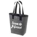 Team Gassi - Filz Shopper Tasche - für Hundeliebhaber und Gassi geher