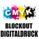 Blockout DTF Logo Digitaldruck CMYK // Staffelpreise 100x100 mm