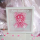 Teddybär Rosen Bilderrahmen mit personalisiertem Schriftzug, Name und Geburtstag, Gewicht und Größe