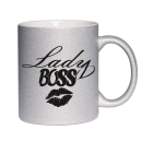 Glitzertasse Lady BOSS Glitzerkaffetasse