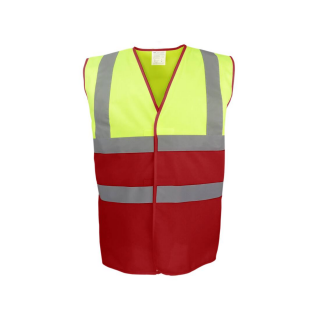 Warnschutzweste Hi-VIZ Two-Tone 2+2 gelb/rot