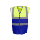 Warnschutzweste Hi-VIZ Two-Tone 2+2 gelb/blau