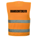 Brandschutzhelfer Warnweste Orange unisize