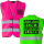 Lieber einen Heben, statt sich fest zu Kleben NEON-Warnweste Neonpink + Neongrün