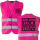 Lieber einen Heben, statt sich fest zu Kleben NEON-Warnweste Neonpink + Neongrün